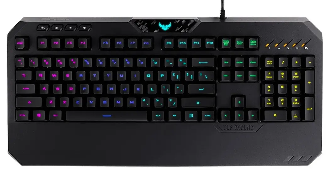 کیبورد گیمینگ با نورپردازی RGB و طراحی مدرن