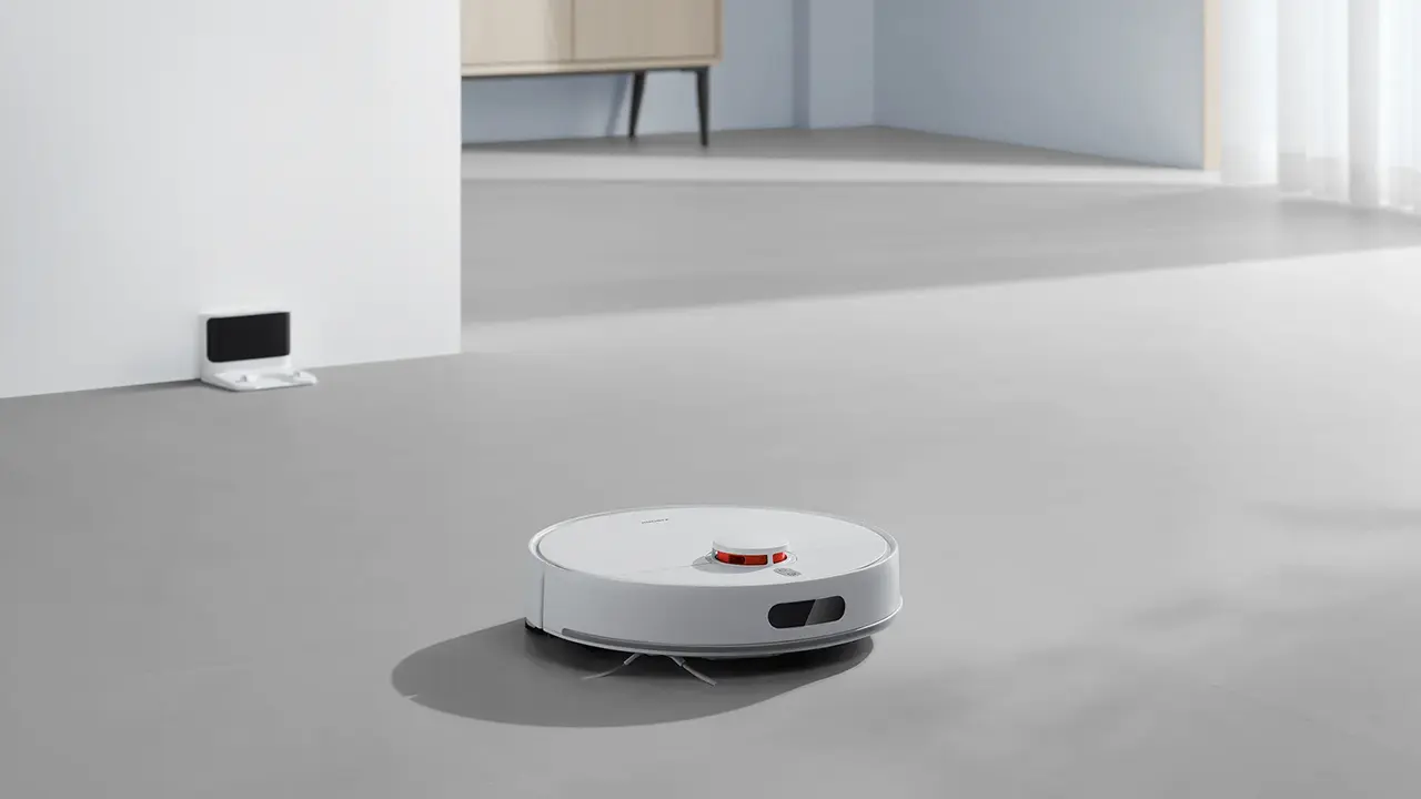 نمونه‌ای از جارو رباتیک Xiaomi با طراحی مدرن و سیستم ناوبری لیزری