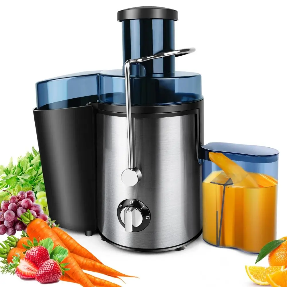 نمونه‌ای از آبمیوه‌گیری‌های صنعتی با طراحی حرفه‌ای و قطعات فلزی قوی