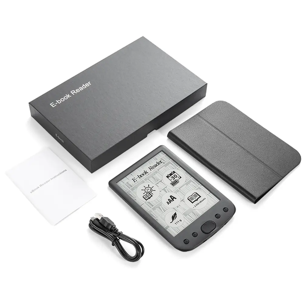نمونه‌ای از کتابخوان الکترونیکی Kindle با نمایشگر e-ink و طراحی سبک