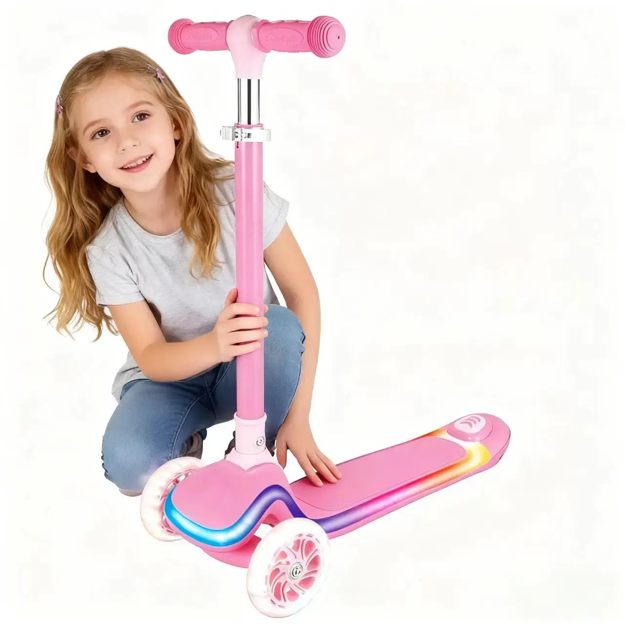 اسکوتر کودک با دستگیره‌های قابل تنظیم و طراحی کاربردی