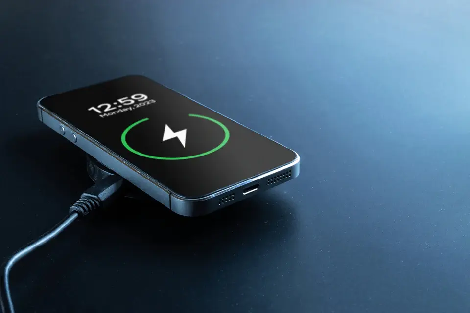 یک شارژر سریع با کابل و پورت USB-C که نشان‌دهنده فناوری‌های مختلف شارژ سریع است