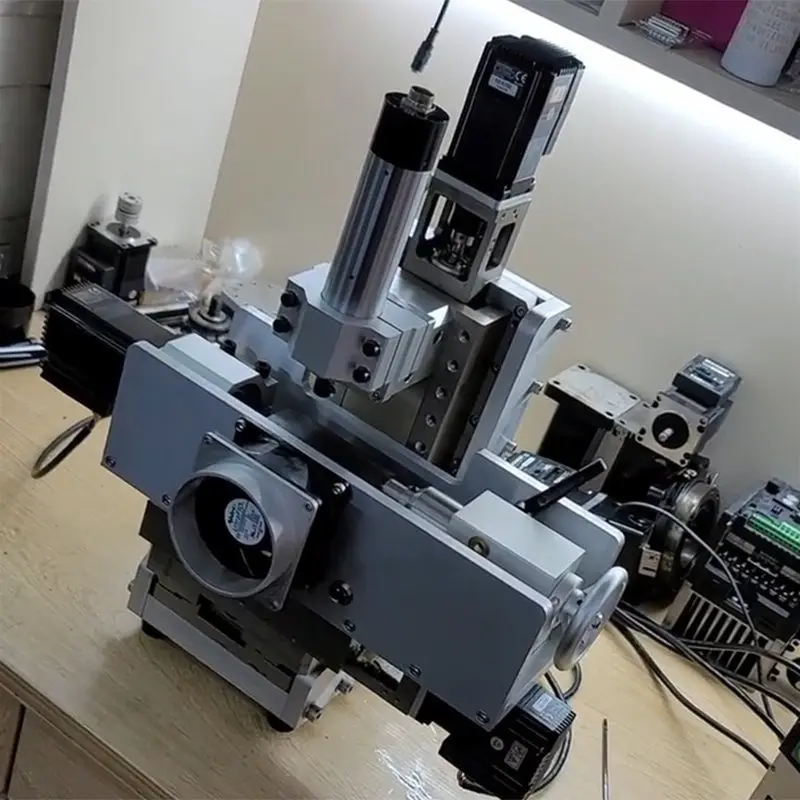 دستگاه CNC رومیزی چهارمحوری برای تولید قطعات پیچیده