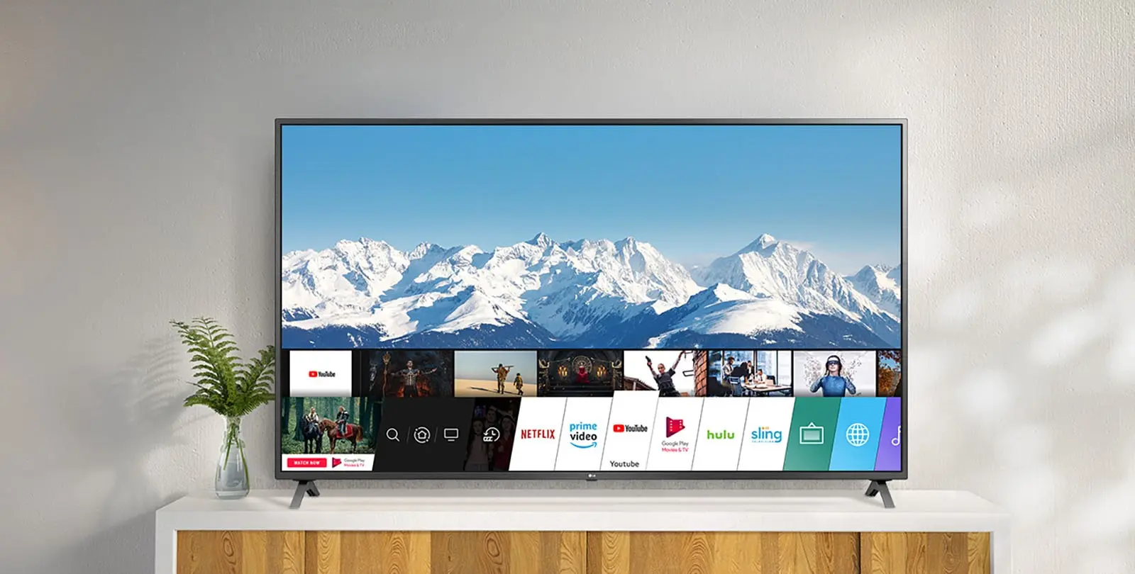 تلویزیون ال جی با رزولوشن 4K و سیستم عامل وب‌اس