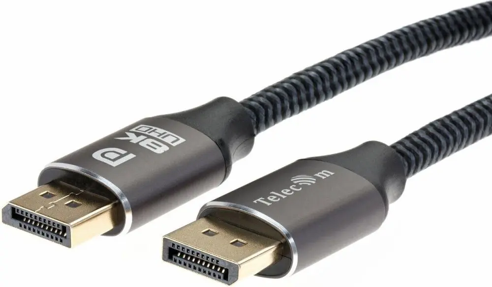 نمونه کابل DisplayPort با کیفیت بالا و محافظت مناسب
