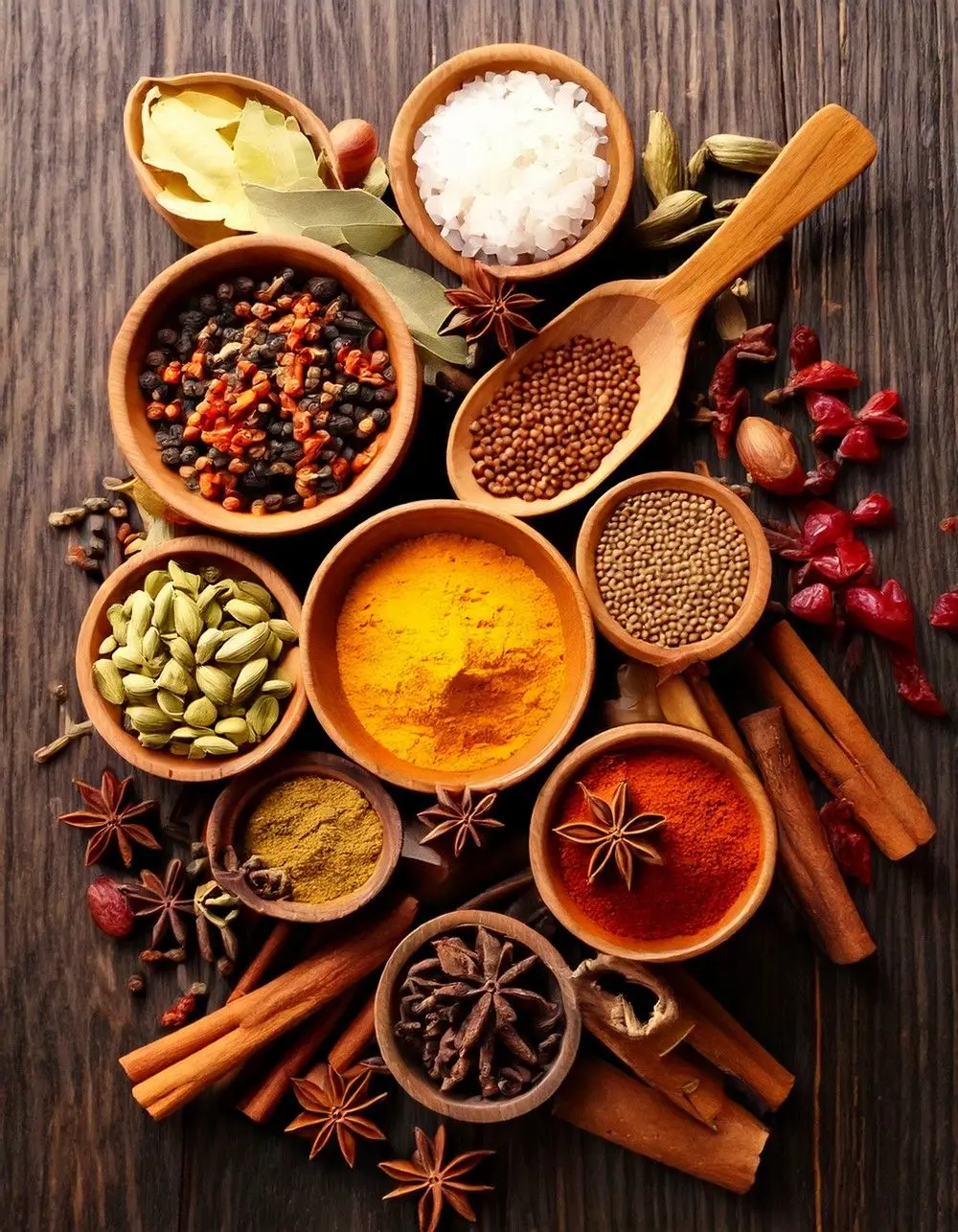 دست انسان در حال پر کردن ادویه به ظرف پخت و پز