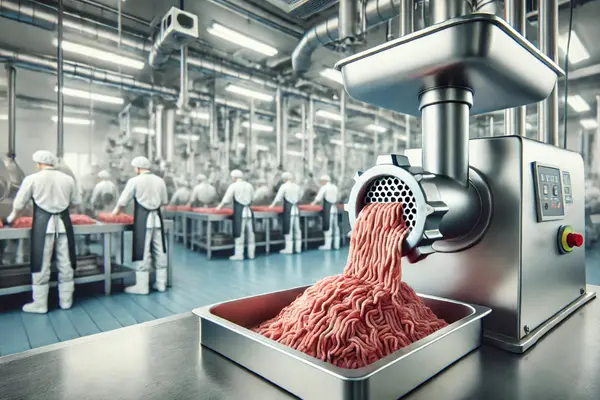 چرخ گوشت صنعتی با قدرت موتور بالا و قابلیت خرد کردن گوشت در مقیاس بزرگ
