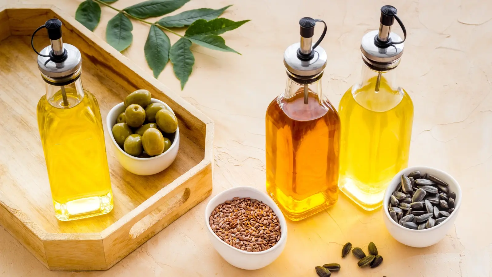 روغن‌های مختلف در حال استفاده در آشپزی