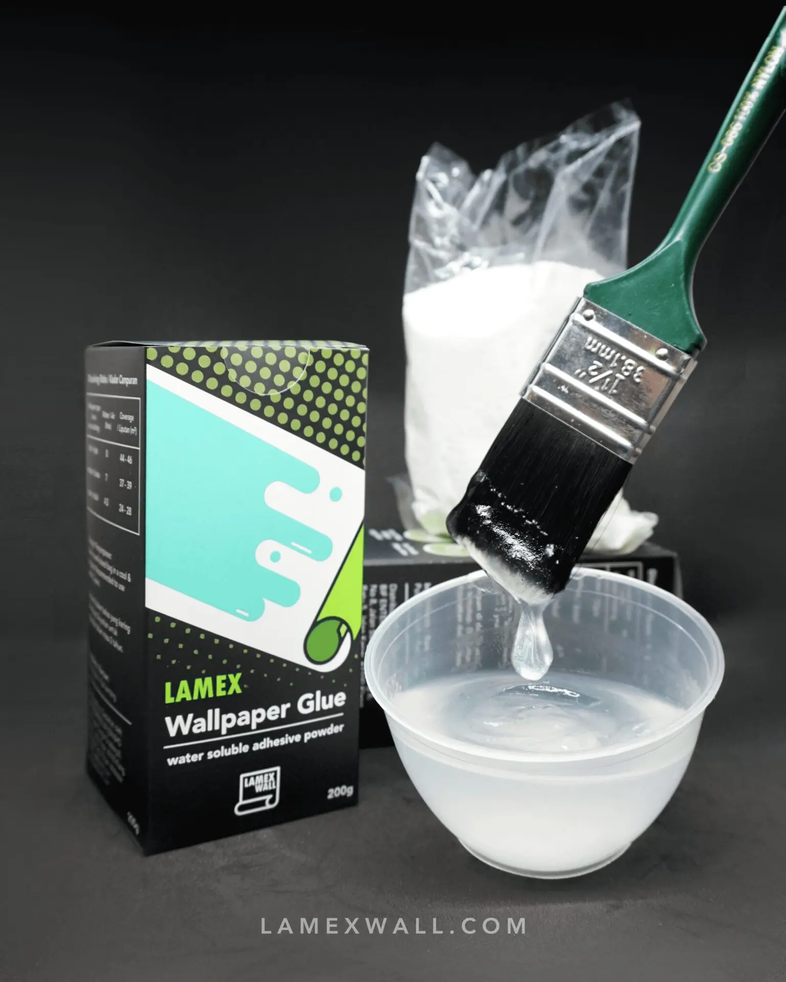چسب پودری کاغذ دیواری در جعبه