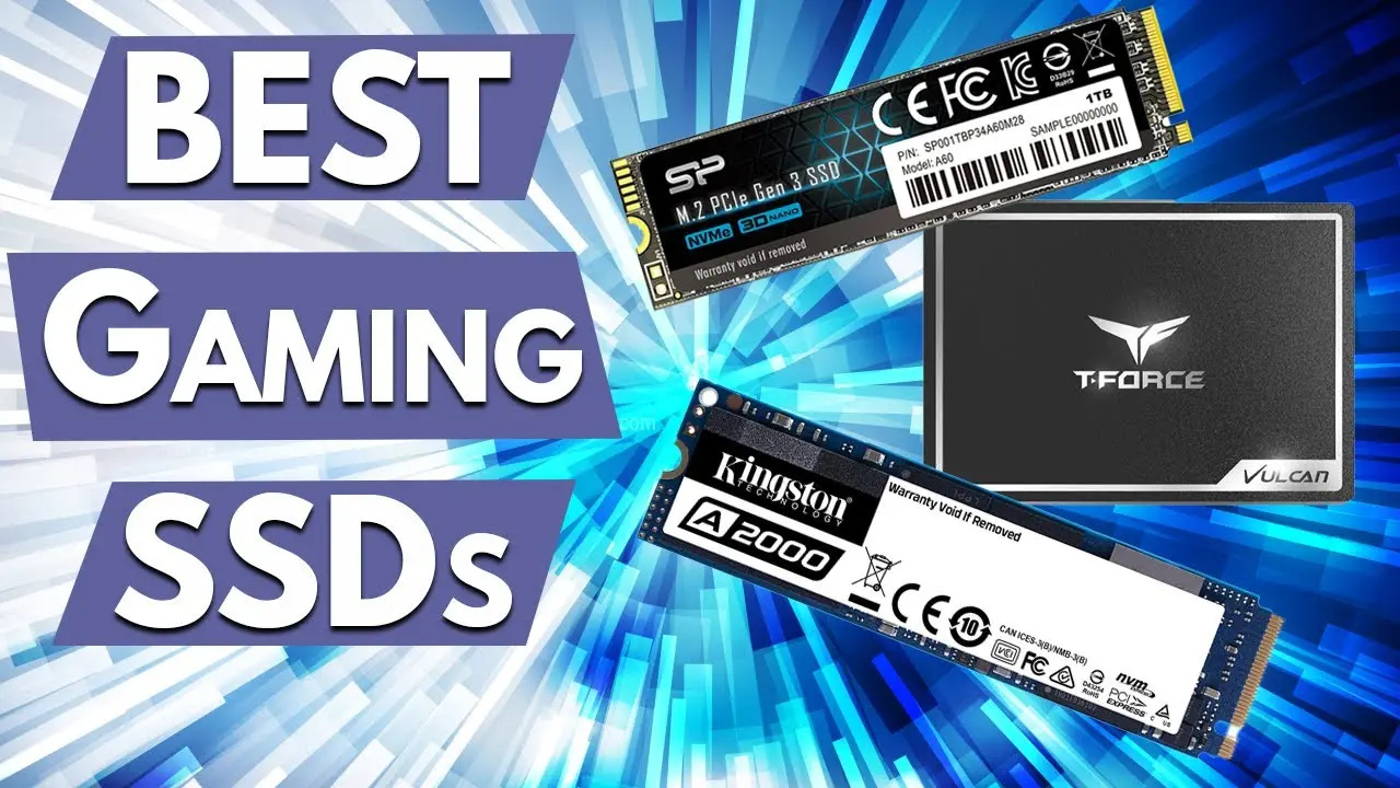 یک SSD NVMe در یک کامپیوتر گیمینگ با نورپردازی آبی