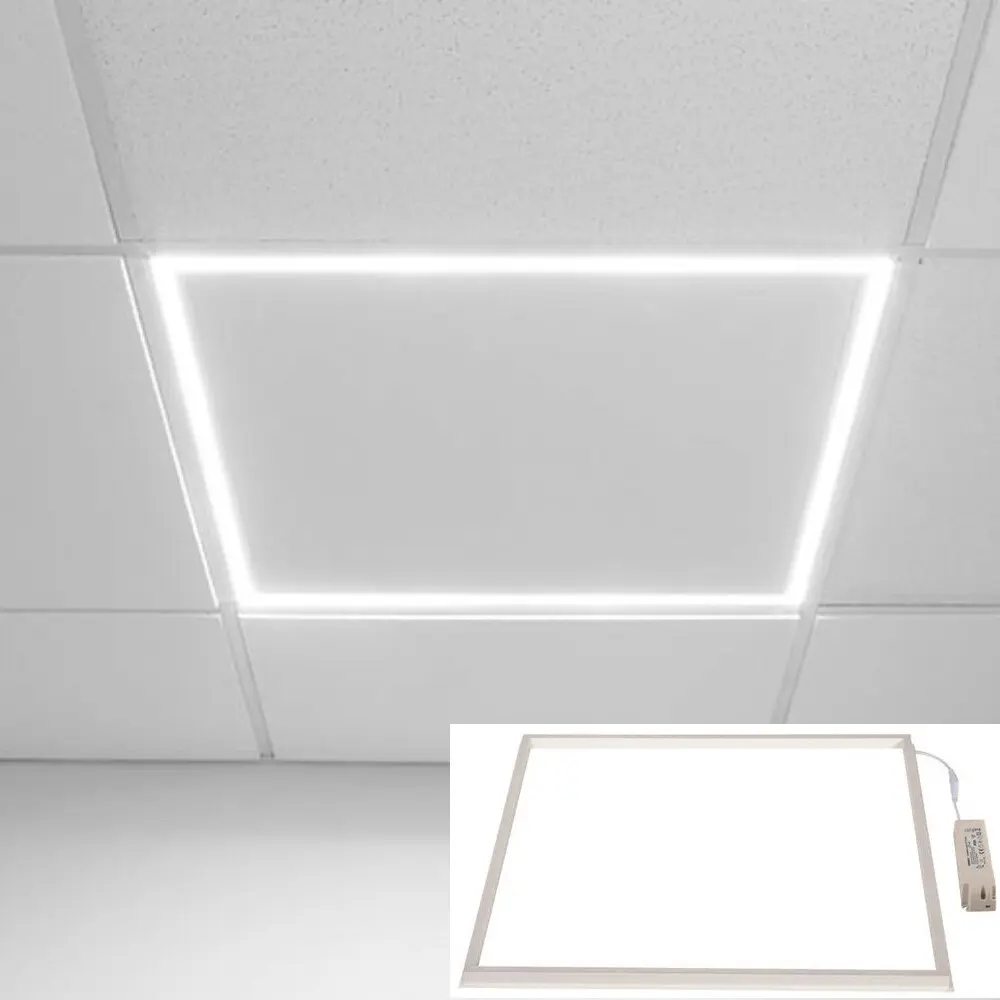 نمونه‌ای از پنل‌های LED سقفی با نورپردازی یکنواخت و طراحی ساده برای فضاهای مختلف
